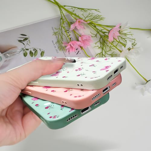 Coque pour iPhone 14 fleurs blanche anti rayure motif nœuds mignons - 6