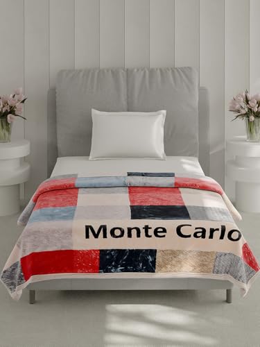 Image of Monte Carlo Single Bed Heavy Winter Blanket Everest Plus 2 Ply 600 GSM | 2.1 KG (220x160 CM), Grey