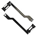 MAGICMOTO Pair of Black Edge Cut CNC Heel/ Toe Shifter Gear Shift Pedal Lever Arms & Shifter Peg For Harley Touring Softail Road Glide Trike FLHT