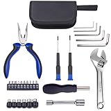 WINTOWIN Compact Motorbike Tool Sets 28pcs Motorcycle Repair Toolkit Tool kit Underseat,Motorcycle Repair on The Road, Great for Travel Tool Needs