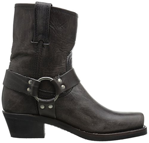 Frye Harness 8R Boots For Women Crafted From Washed And Oiled Italian Leather With Goodyear Welt Construction, Rubber Outsole, And Stacked Leather Heel – 8” Shaft Height, Smoke - 6M #TOP5