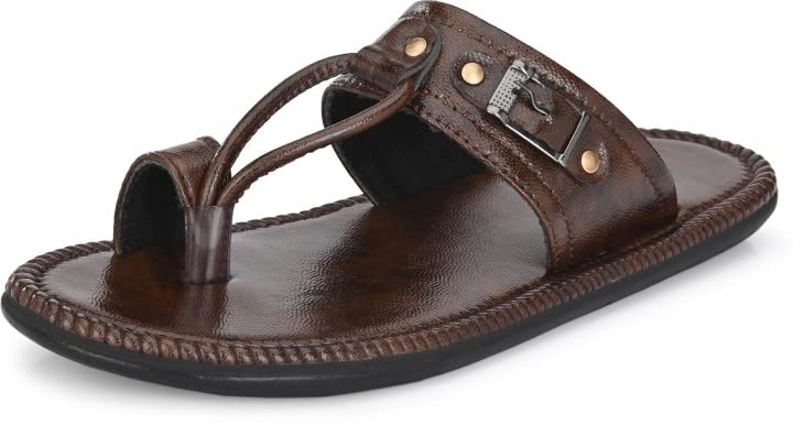 Royal Chief Mens Synthetic Leather Flip Flop (Black, 10) (B09ZLKZRK3) Amazon Price History, Amazon Price Tracker