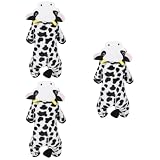 3 Piezas cachorro ropa de perro de invierno sudadera pijamas para niños pijamas para hombres traje de mascota ropa para perros la vaca Saco colocar chaqueta traje de transformación