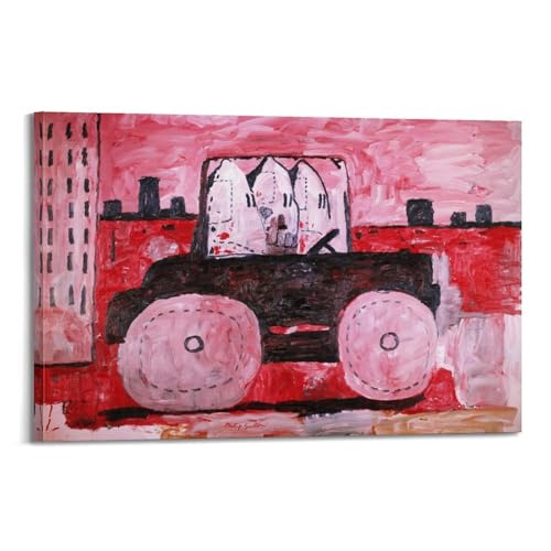 Poster Philip Guston City Limits impression sur toile salon 20x30cm
