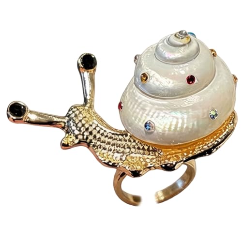 Anillos de moda de criatura marina el regalo ideal de banda única de caurí