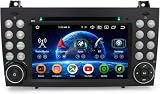 Erisin 8GB+128GB Android 16 Autoradio DVD per Mercedes Classe SLK R171 W171