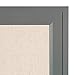 DesignOvation Bosc Framed Linen Fabric Pinboard, 18.5x27.5, Gray