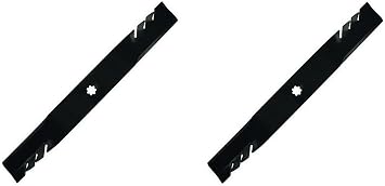 MAYITOP 2 42" Gator Mulching Blades for Jo-hn Dee-re Z225, Z235, LA125, LA135
