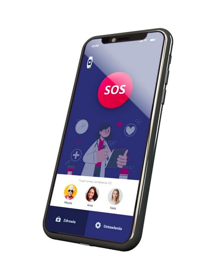 Smartphone para Personas Mayores MAXCOM MS601 + Pulsera SOS Bluetooth FW735, Móvil 4G con Whatsapp, Iconos Grandes, Botón SOS, Base de Carga, Volumen Alto + Pulsera Emergencia con Aviso y Ubicación