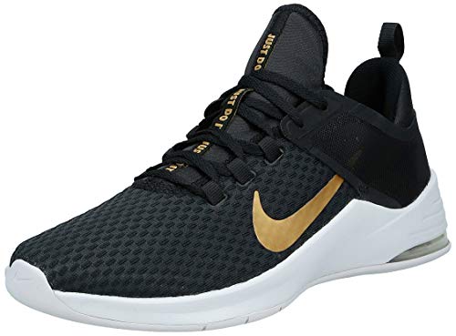 Nike Women's Air Max Bella TR 2 Training Shoes Black/Gold/Vast Grey 8, Black/Gold