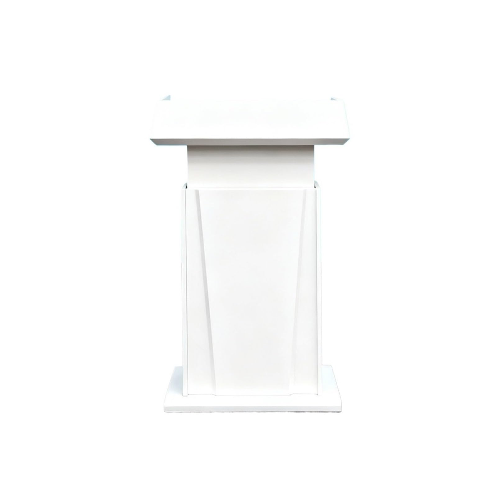 FZL02068LM Speaker Conference Room Leading Platform School Teachers Lead Table Auditorium Podium Pulpit(White)
