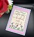 Handmade Embroidered Greeting Card with Charming Phrase 
