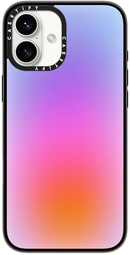 Casetify Compact iPhone 16 Plus Case - Cloud Clear Black