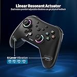 AceGamer Aurora Generation 2.4G Wireless Bluetooth Controller for PC/Android/Switch/iOS/Steam Deck with Linear Motors, Hall Joysticks and RGB Light- Upgraded PC Gaming Controller and Back Buttons Lock (Black) - Image 4