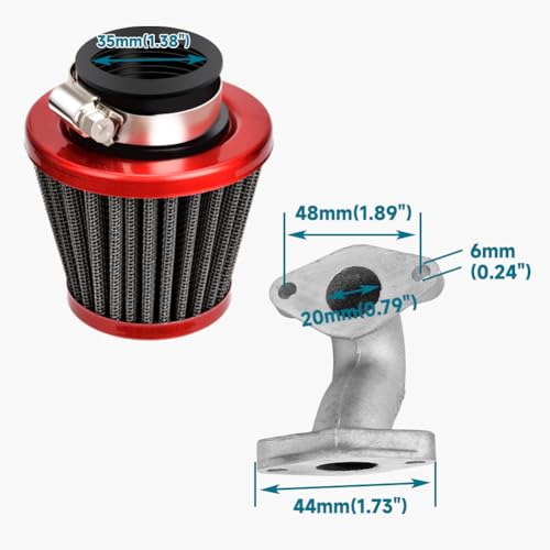 Fvrito FV-HYQ016-PZ20 Carburetor Kit For Tao Tao Coolster 125Cc 110Cc 90Cc 70Cc 50Cc Kazuma Baja Chinese Atv Quad 4 Wheeler Sunl Nst Roketa Loncin Lifan Xr80 Crf70 4 Stroke Go Kart Pit Dirt Bike Parts thumb #4