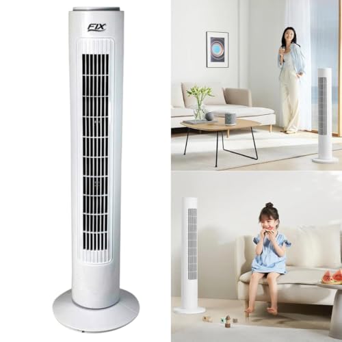 Circulador de Ar Silencioso Ventilador Torre Coluna Giratória 3 Velocidades (220, Volts)