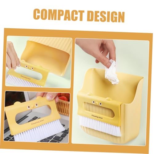 BAZEITFLOW Mini Kehrschaufel und Besen Set Praktischer Tischbesen mit Robustem Material Kompakt und Verschleißfest für Büro Zuhause Schreibtisch und Kleine Reinigungsaufgaben – Bild 7