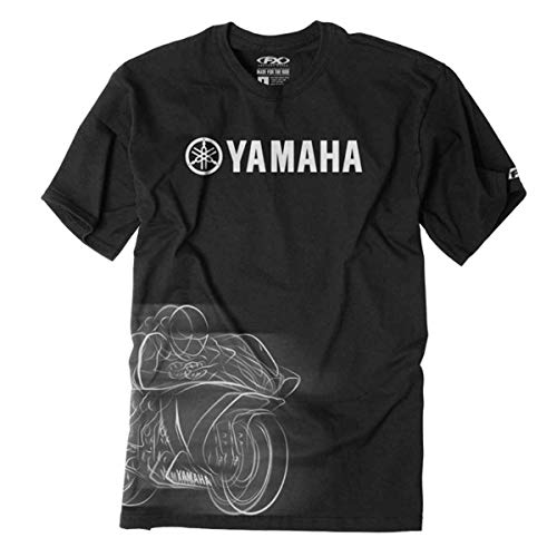 Factory Effex 16-88282 YAMAHA' R1 T-Shirt (Black, Large)