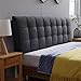 Kopfteil, Bettrückwand, Gepolstertes Bettkopfkissen, Große Rückenlehne, Kopfteil, Kopfteil in Voller Größe, Zuhause, Schlafzimmer, Anti-Kollisions-Kissen,F,No headboard 78.7"/200cm
