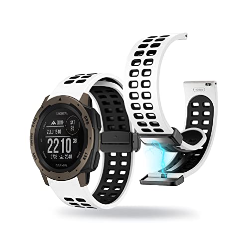 �R���p�`�u�� Garmin Instinct/Instinct Tactical/Instinct Tide/Instinct Esports/Instinct Solar �o���h �V���R�� �����x���g ���� �X�e�����X ���C �o�b�N���t�� �����o���h �V