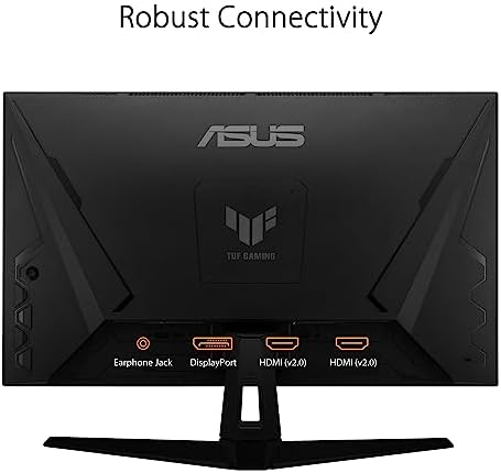 ASUS TUF Gaming 27” 1440P HDR Monitor (VG27AQ3A) – QHD (2560 x 1440), 180Hz, 1ms, Fast IPS, 130% sRGB, Extreme Low Motion Blur Sync, Speakers, Freesync Premium, G-SYNC Compatible, HDMI, DisplayPort — view 5
