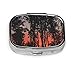Produktbild Herbst Oktober wilden Sonnenuntergang Landschaft Kinder täglich Pille Box Pillen Travel Case Tablet Inhaber Wallet Organizer Fall für Tasche oder Geldbörse