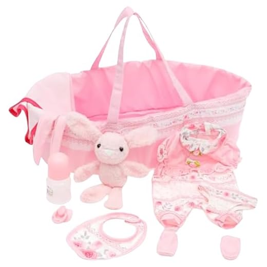 10 Pcs Reborn Dolls Accessories, Girls Reborn Doll Bottle Pacifier Clothes Set, For 16-18 In Newborns Babies Doll Girls Pretend Play Set With Bassinet Diaper Feeding Bottle For Children Toddler Girl