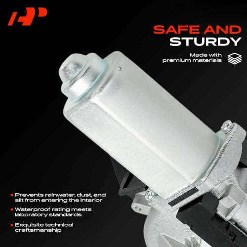 Image of A-Premium Rear Windshield Wiper Motor Compatible with Ford Explorer 2011-2019, Escape 2013-2019, Police Interceptor Utility 2013-2019 & Lincoln MKC 2015-2019, MKT 2013-2019, 3-Pin