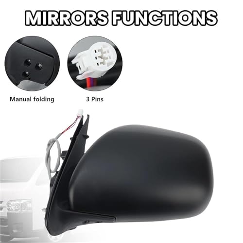 Rétroviseur Hiace 200 gauche pliable manuel 3 broches pour utilitaire TRH KDH 2005-2013 - 3