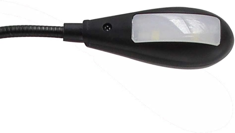 HANERDUN® Bright LED USB Lamp Light Reading Lamp for Laptop Flexible Neck Black - 3
