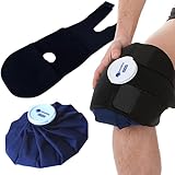 SunnyBay Refillable 11 in Ice Bag with 28 in Strap - Reusable Washable Medical Icing Pack - for Ankle, Knee, Neck, Shoulder Injuries- Cold Therapy Muscle Pain Relief