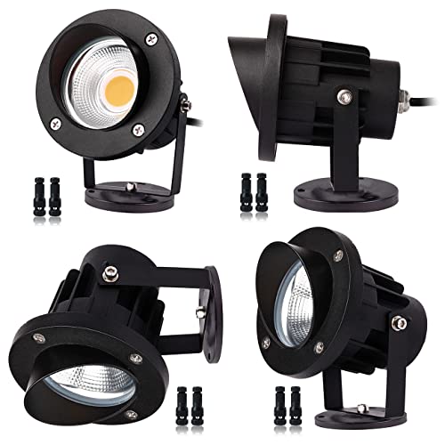 Eaglod 20W Led Spotlight Outdoor Landscape Light,Low Voltage Led Landscape Lighting,12V~24V Ac/Dc Waterproof Flag Lights For Yard Wall Mounted Light 3000K Ultra Warm White Lawn Decorative Lamp (4Pack) #TOP4