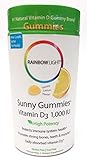 Rainbow Light Sour Lemon Vitamin D Sunny Gummy, 1,000 IU - 100 per pack -- 3 packs per case.