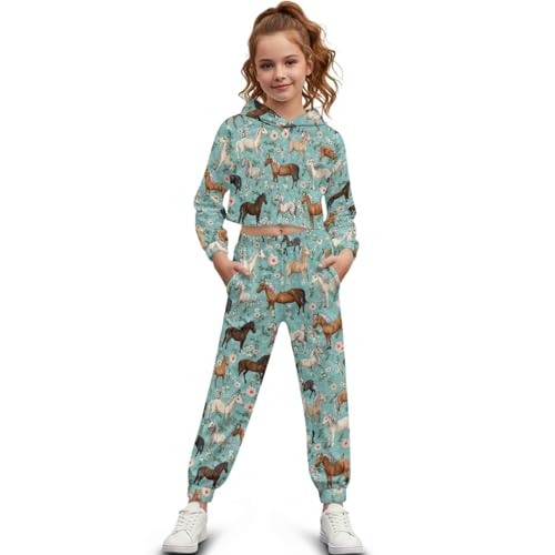 HUIACONG Sweatsuits for Kids Girls Sweat Set for Children Boys Sweat Suit