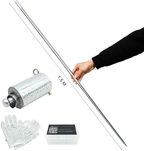 Xfunjoy 59"/150cm Silver Magic Appearing Cane Magic Staff with Fr...