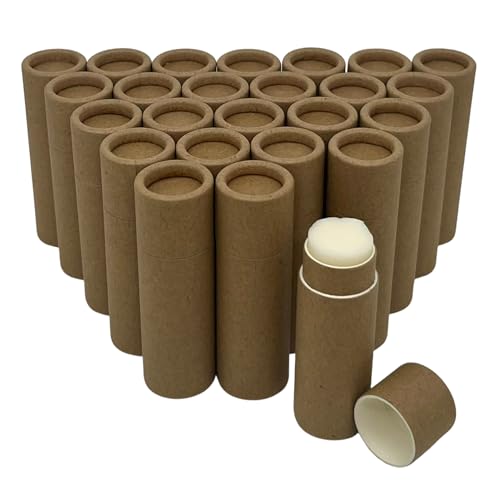 GreenWay 0.15oz / 4.25g Kraft Paperboard Lip Balm Tubes with