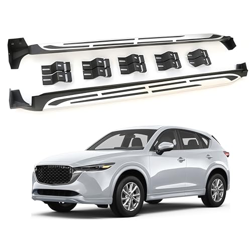 Lequer 2PCS Fits for Mazda CX-5 CX5 2017-2024 2025 Running Boards Nerf Bar Side Steps Protector