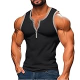 Heavyweight Tshirt,Men's Quarter Zip Tank Tops Dry Fit...