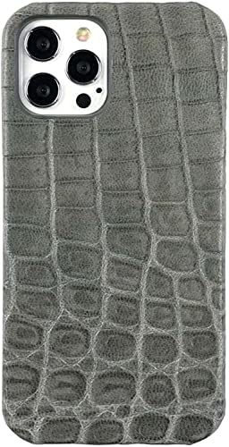 Coque iPhone 14 Pro Max en cuir crocodile élégante avec flocage