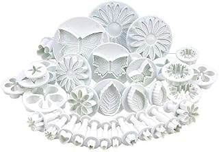 RoyalStyle 33 Piece Fondant Cake Cookie Plunger Cutter Sugarcraft Flower Leaf Butterfly Heart Shape Decorating Mold DIY Tools