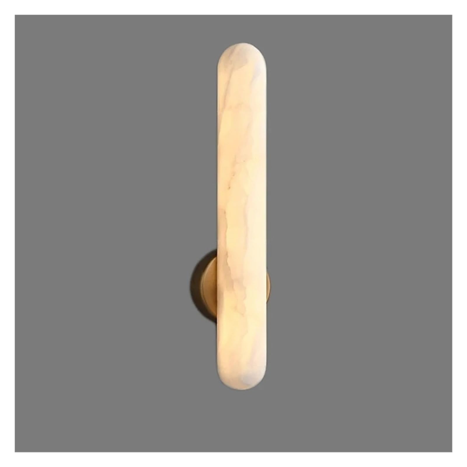 ZTCHSENZT Natural Marble Wall Lamp Copper Art Decoration Wall Sconce Bedroom Parlor Bathroom Wall Light,Cold light-H40cm
