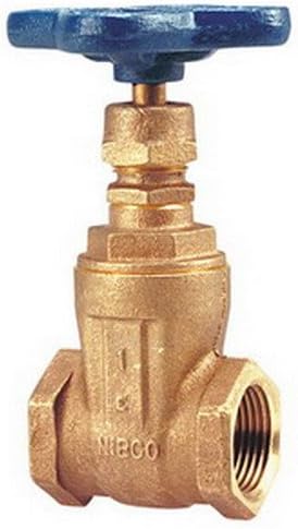 Nibco T-113 Bronze 2-Port Gate Valve, 1-1/2"