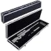 Amebee Rifle Case Long Case Large Aluminum ABS Foam Solid Framed Locking Long Gun Lock Box Hard Storage Security Gun Box Hand Carry Value Items Secure Carry Case (Large Long Rifle Case Black)