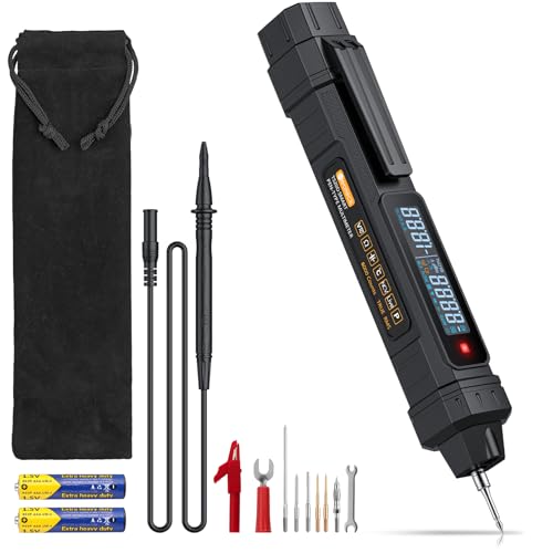 Neoteck 3-in-1 Multimeter Pen with AC/DC Voltage Tester, Resistance, Capacitance, Continuity, Diode, Phase Sequence & NCV Detection – 6000 Counts Intelligent Digital Tester