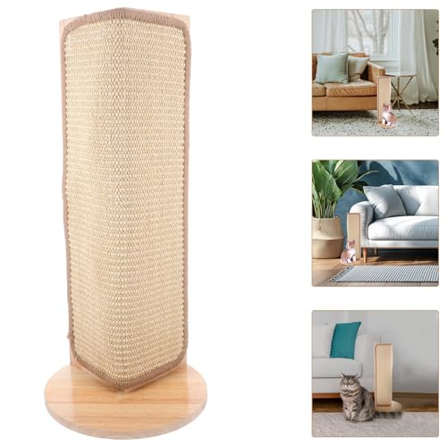 Rascador esquina sofá gatos madera protector muebles angular vertical 8