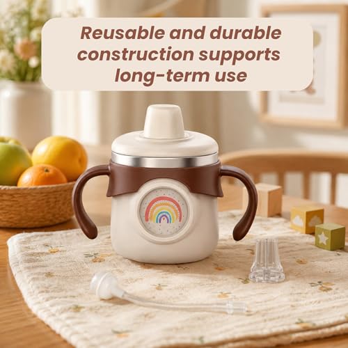 Image of THE LITTLE LOOKERS Silicone Spout & Straw for Sipper Bottle | Bpa Free & Leakproof | for Training Sippy Cup | Attachment for Baby & Toddler Bottles | Spill Resistant | Sipper Accessory