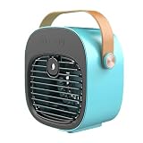 LOKORI Condizionatore Portatile, Mini Condizionatore, Raffreddatore d'Aria, 3 velocità, Raffreddatore d'Aria Evaporativo Ventilatore Climatizzatore Portatile, per Casa e Ufficio (Blue)