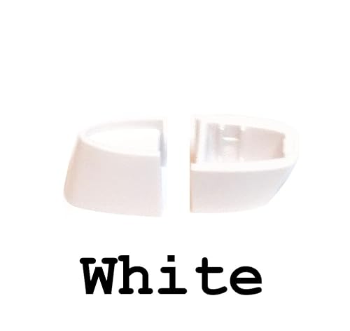 Compatible Pair (2 Pcs) Of Split Replacement Knob For Lutron Skylark Dimmers & Fan Controls (White) #TOP1