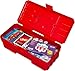 Akro-Mils 12-Inch ProBox Plastic Toolbox for Tools, Hobby or Craft Storage Toolbox, Model 09912, (12-Inch x 5-1/2-Inch x 4-Inch), Red