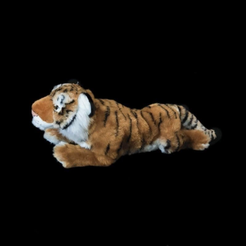 Realistisches Tigerjunges-Plüschtier, weiches sibirisches Tiger-Kuscheltier, Wildtier-Dekorationsfigur